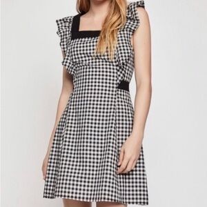 BCBGeneration Black and White Checkered Dress